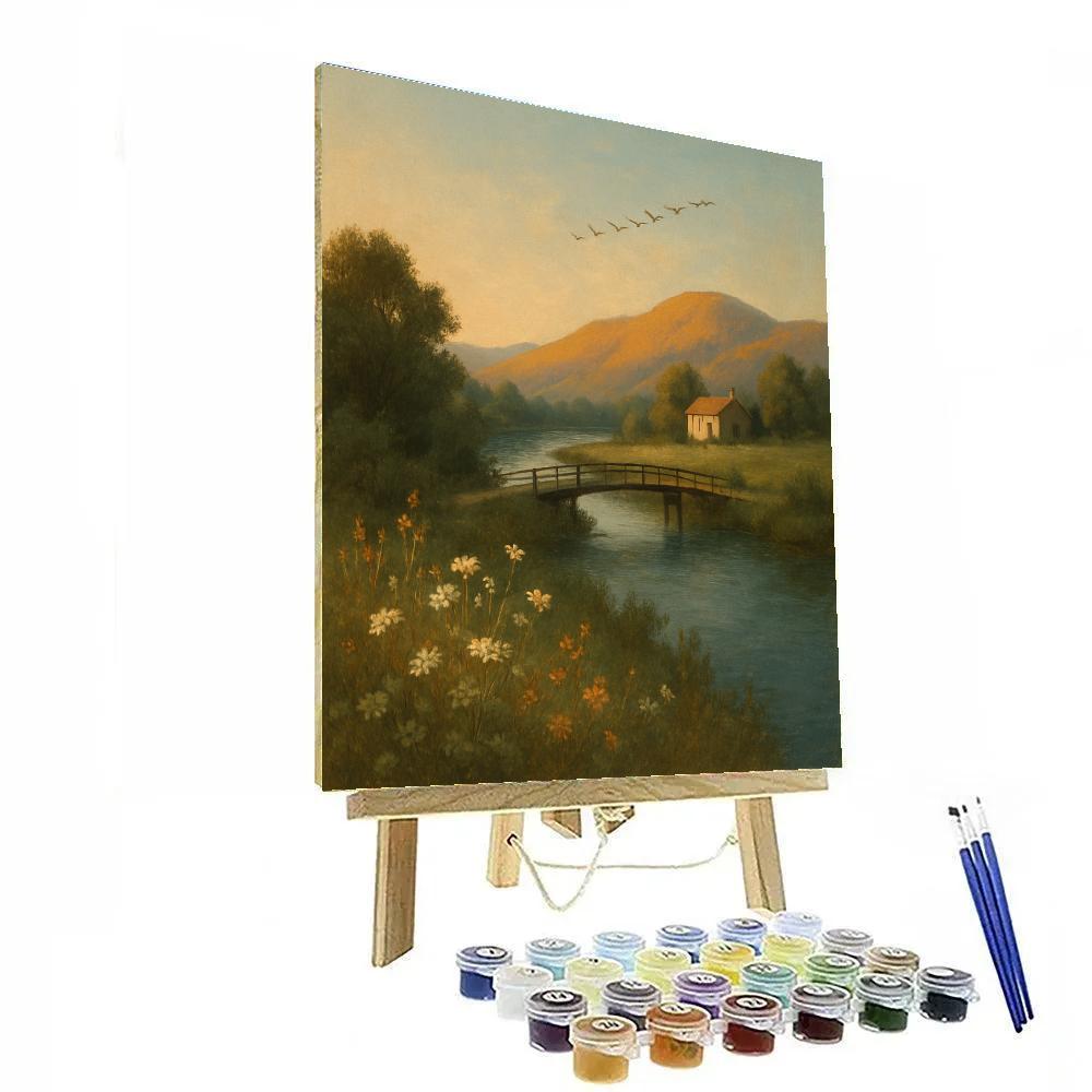 Landscape Golden Hour Vista paint by number