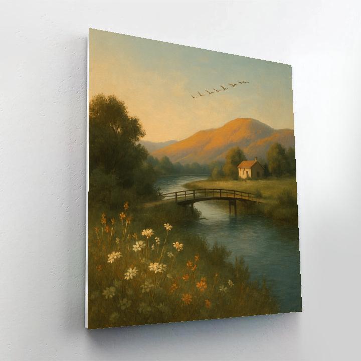 Landscape Golden Hour Vista paint by number