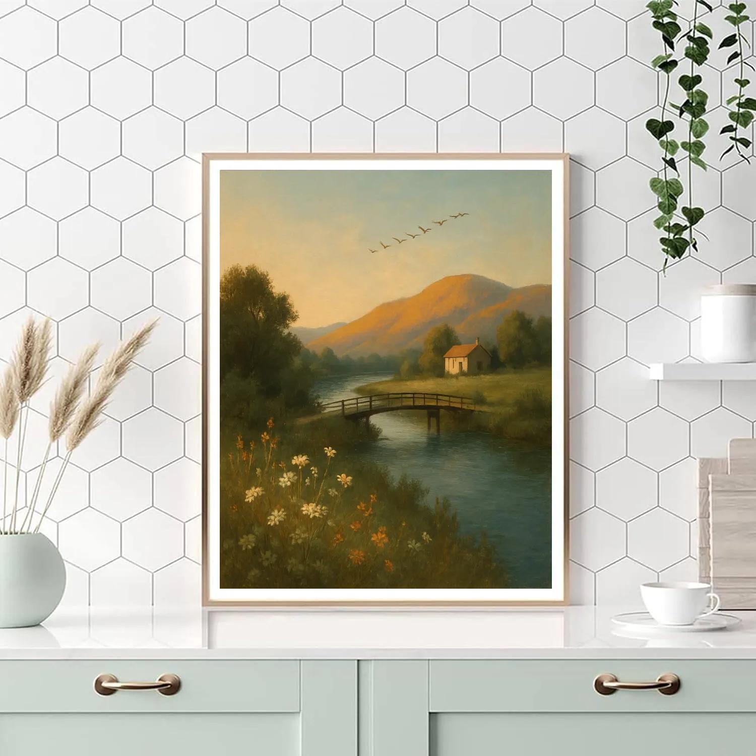 Landscape Golden Hour Vista paint by number