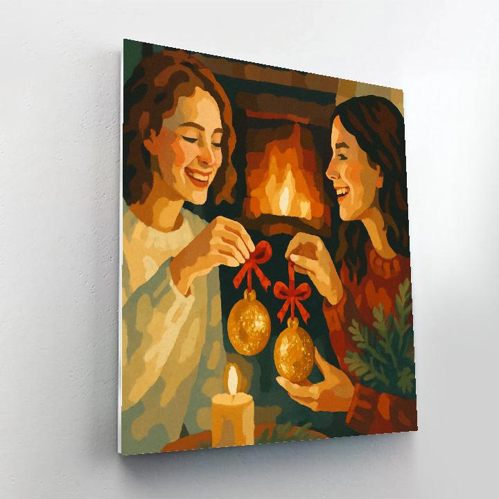 Ornament Exchange Joy Number painting