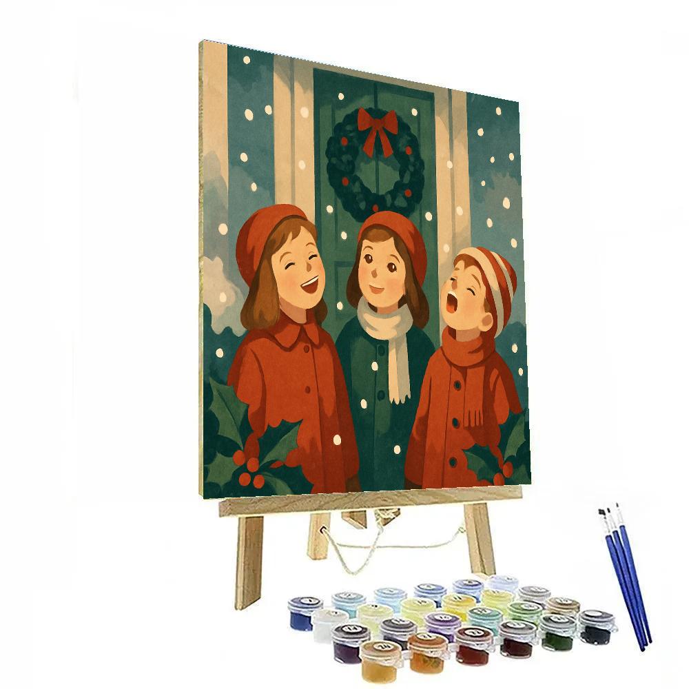 Snowflake Wishes DIY paint by numbers