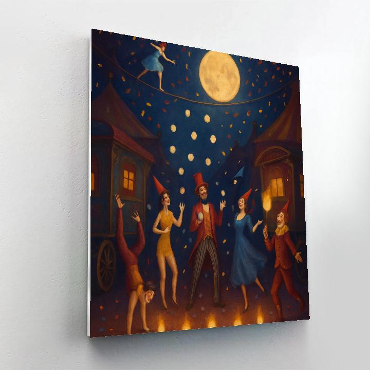 Circus Velvet Night Parade Painting by numbers kit