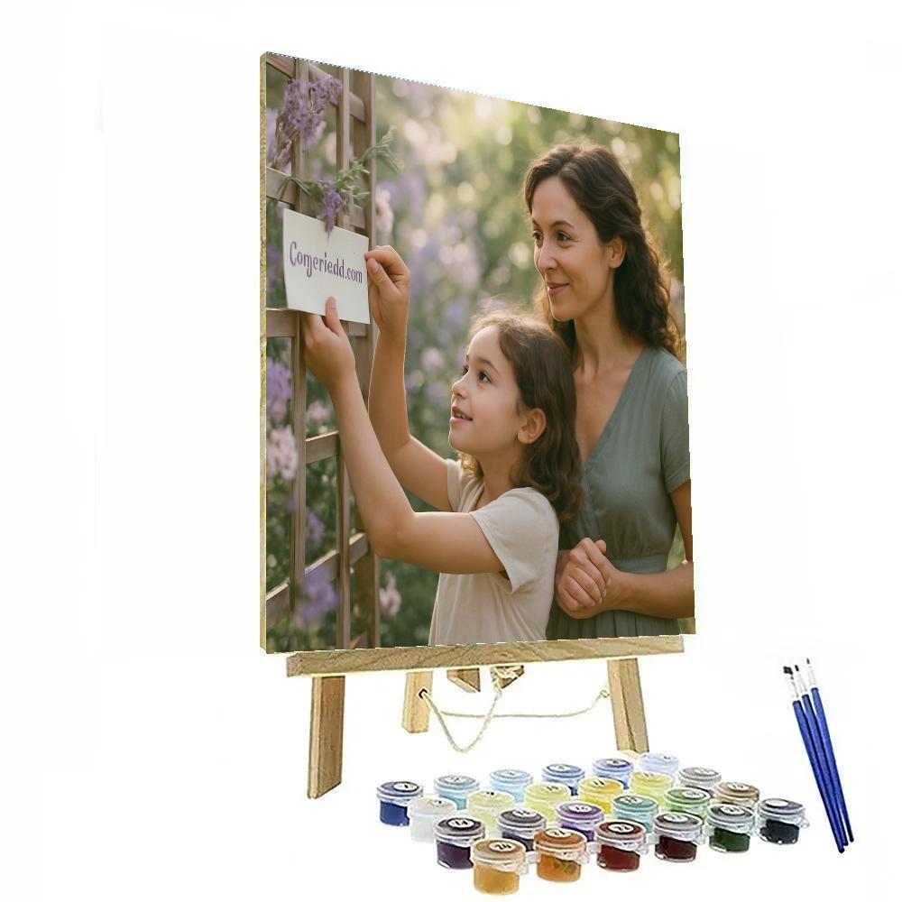 Graduation Message In The Garden paint by color