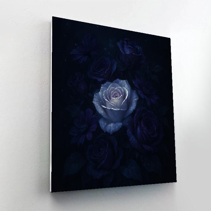 Floral Nocturne Bloom Painting by numbers kit