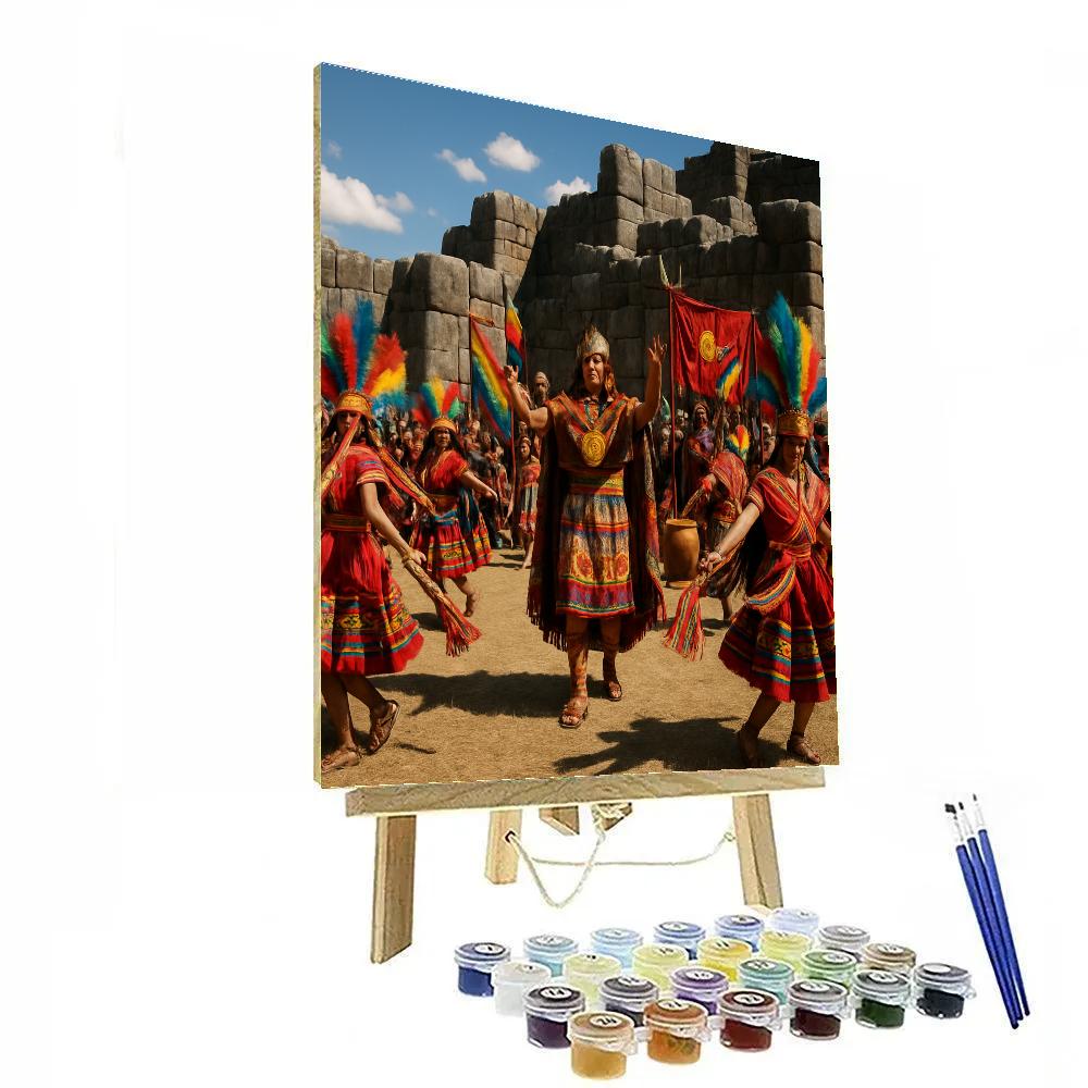 Inti Raymi Festival In Cusco Plaza Number painting