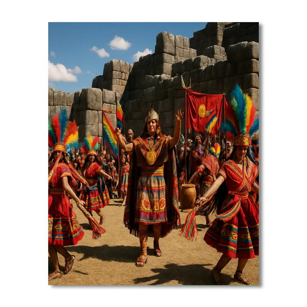 Inti Raymi Festival In Cusco Plaza Number painting