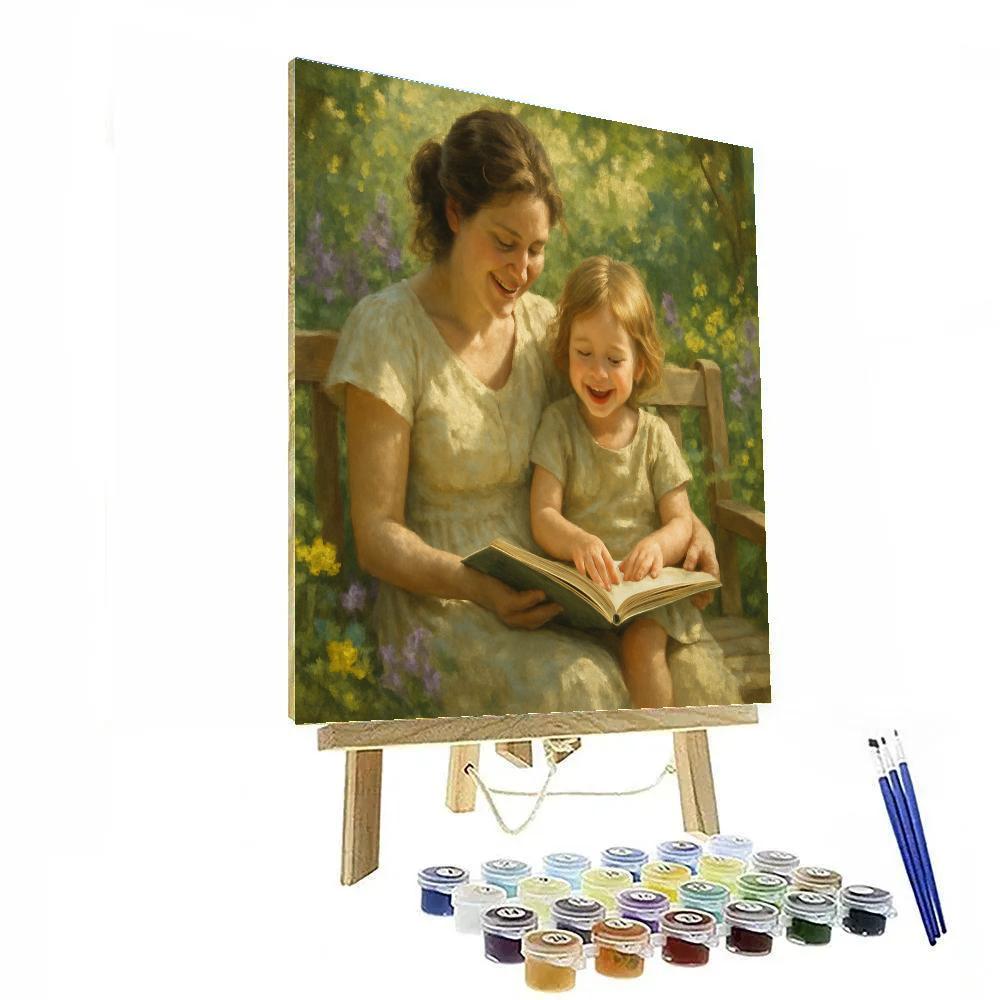 Garden Bench Stories Painting by numbers kit