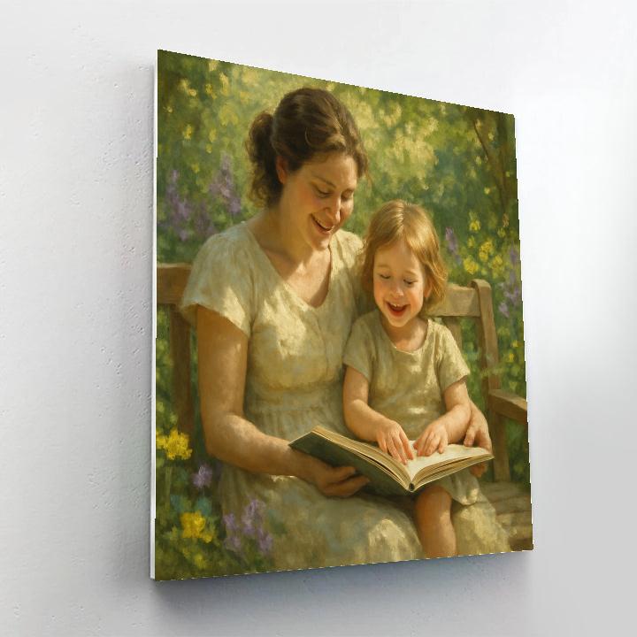 Garden Bench Stories Painting by numbers kit