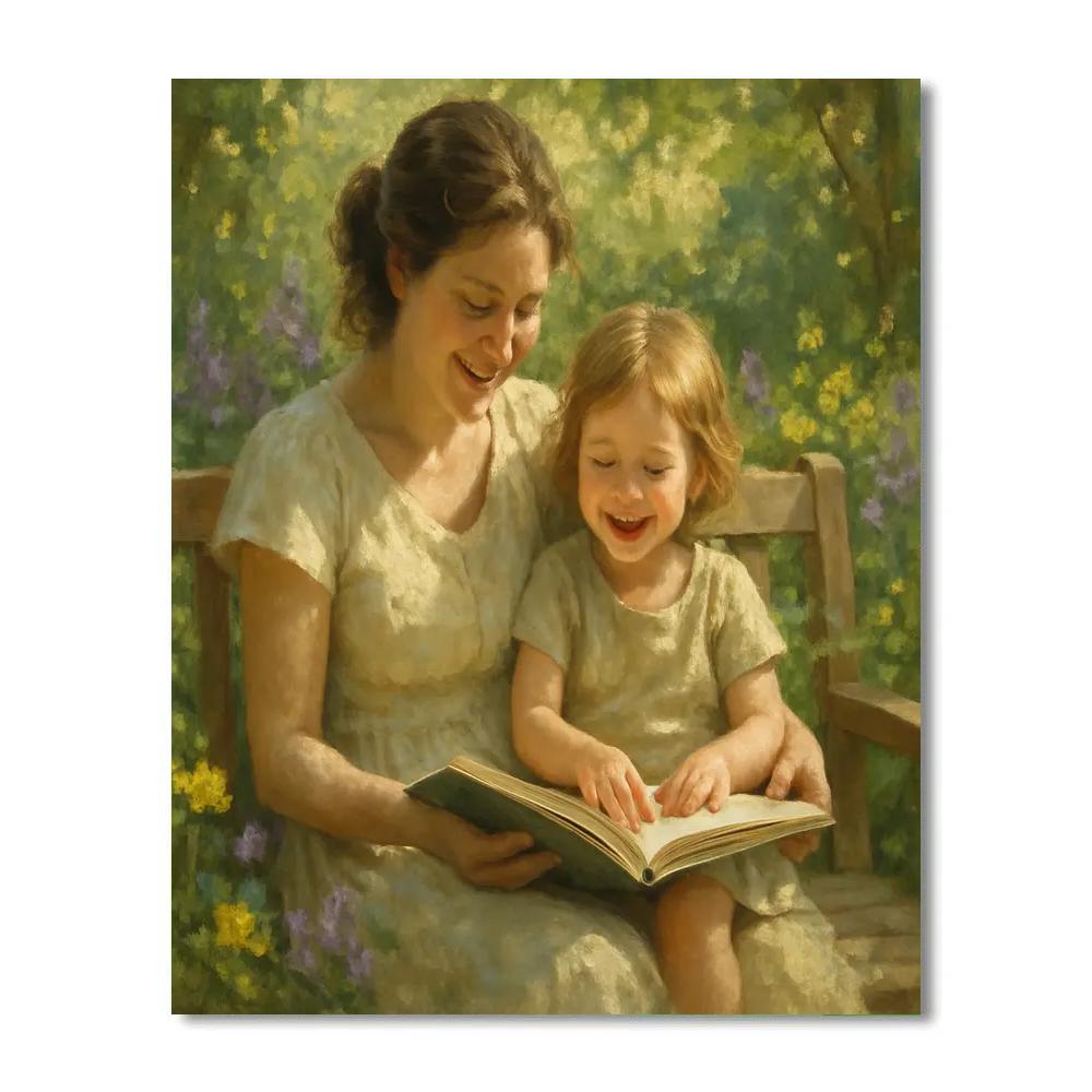 Garden Bench Stories Painting by numbers kit