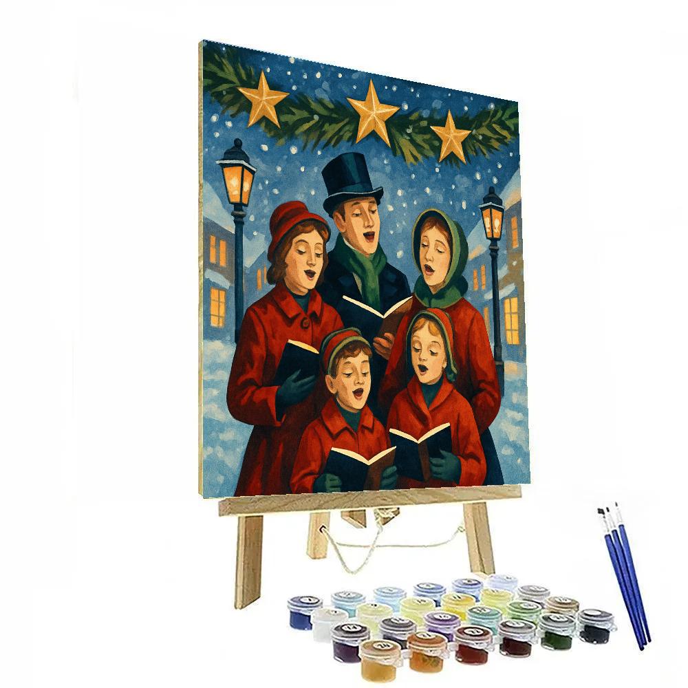 Gilded Star Garland Painting by numbers kit