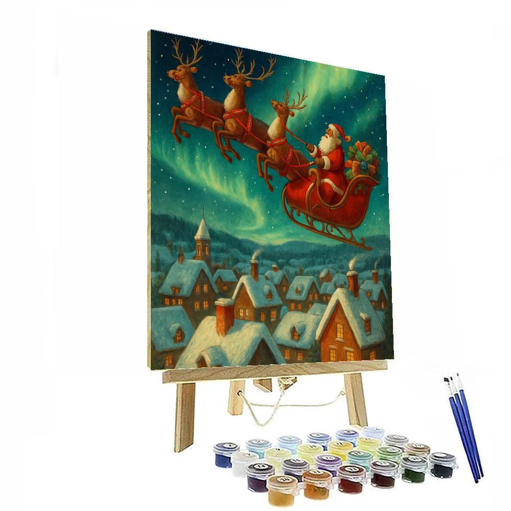 Santa Starlit Journey DIY paint by numbers