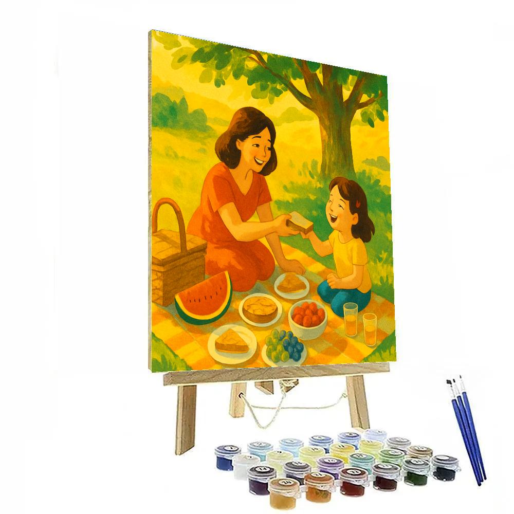 Natures Embrace Picnic painting number kit