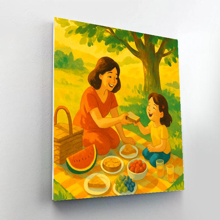 Natures Embrace Picnic painting number kit