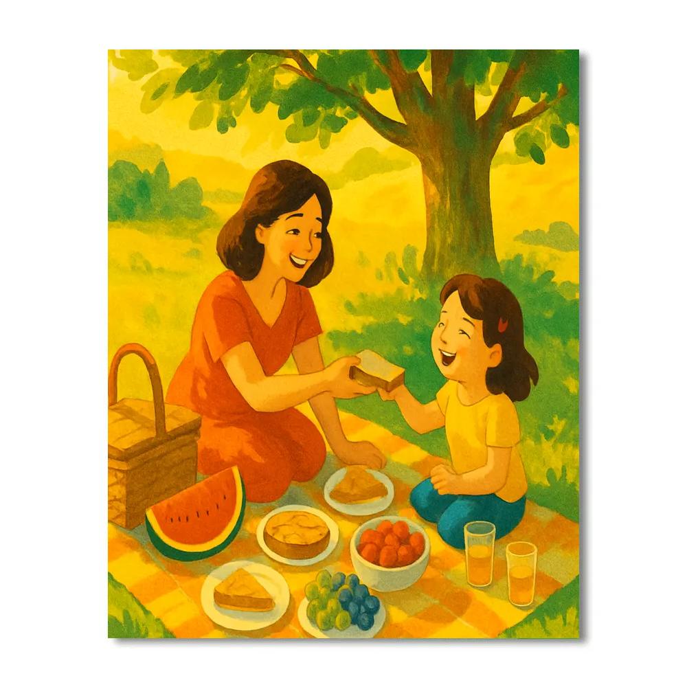Natures Embrace Picnic painting number kit