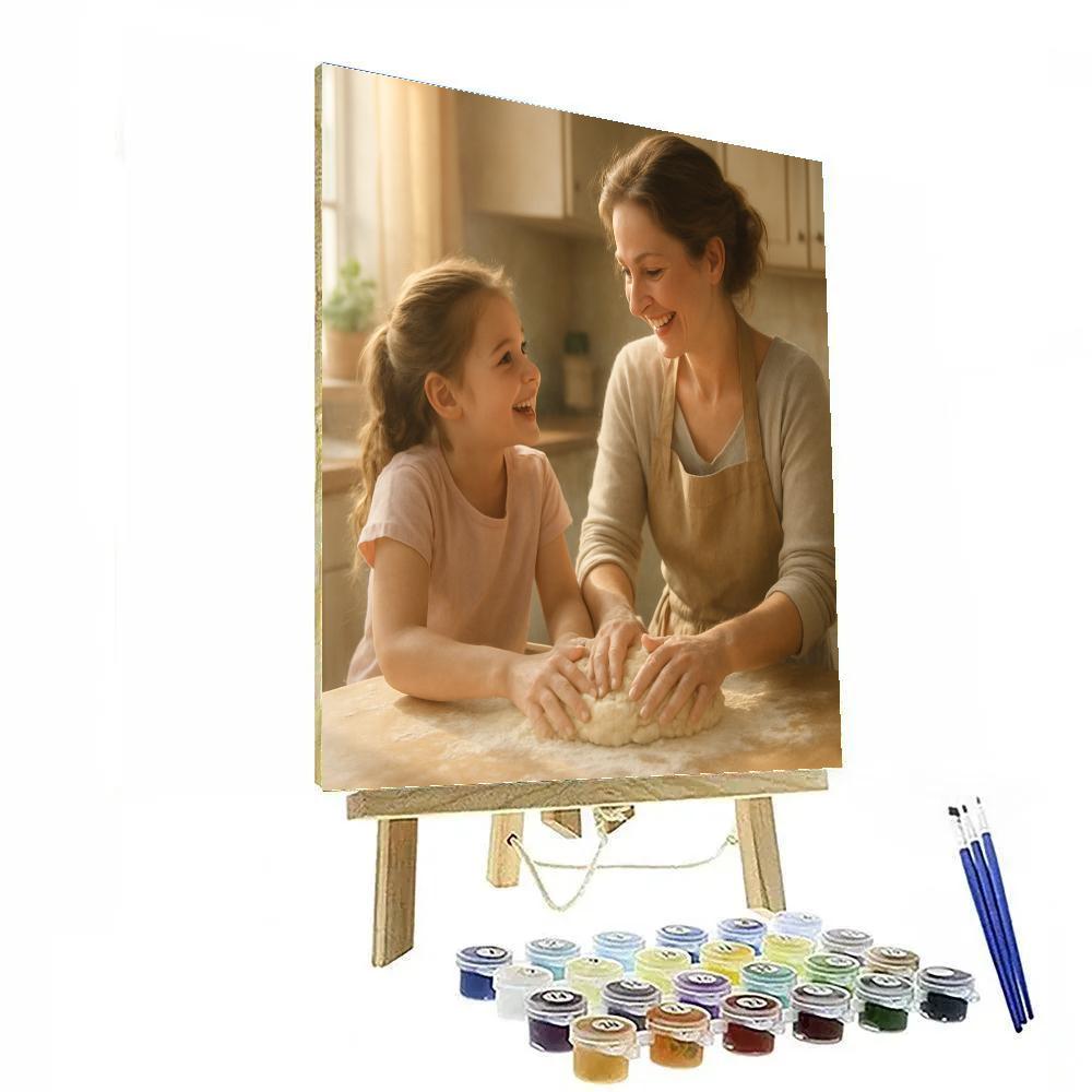 Quiet Moments Cooking Together paint by numbers