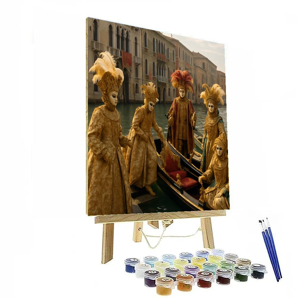Carnival Of Venice Gondola Procession DIY paint by numbers
