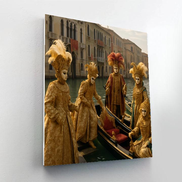 Carnival Of Venice Gondola Procession DIY paint by numbers