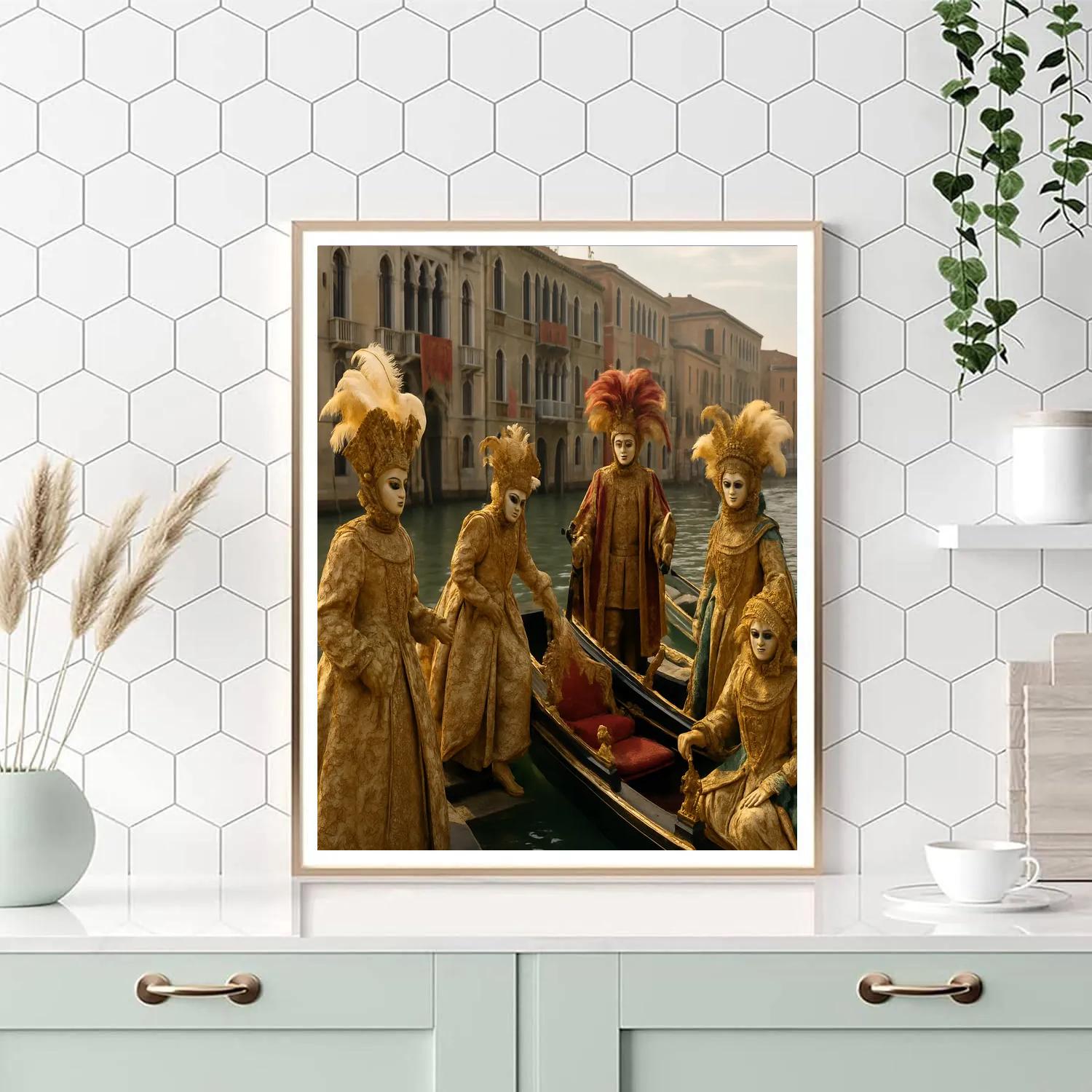 Carnival Of Venice Gondola Procession DIY paint by numbers