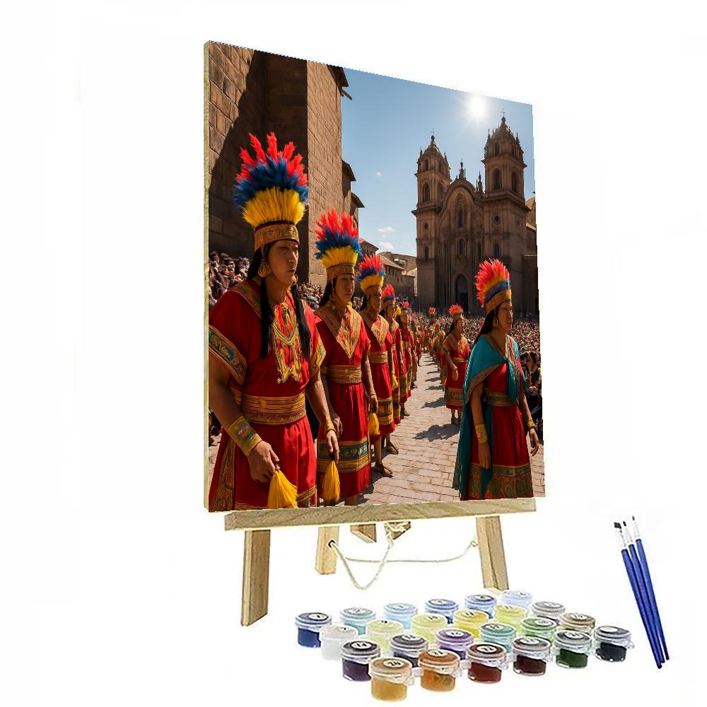Inti Raymi Ceremony In Cusco painting number kit