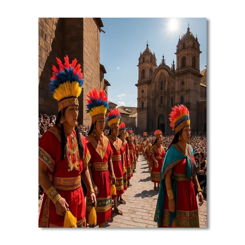 Inti Raymi Ceremony In Cusco painting number kit
