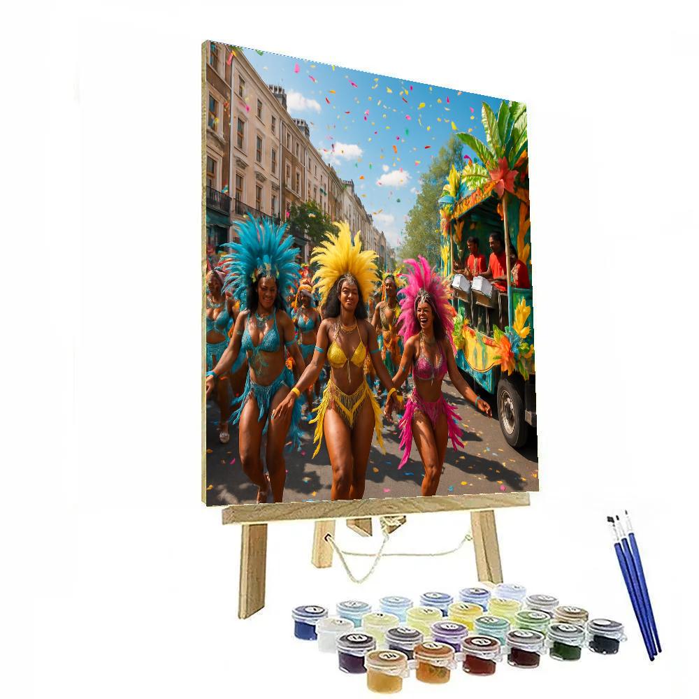 Notting Hill Carnival Street Scene Paint by numbers kits