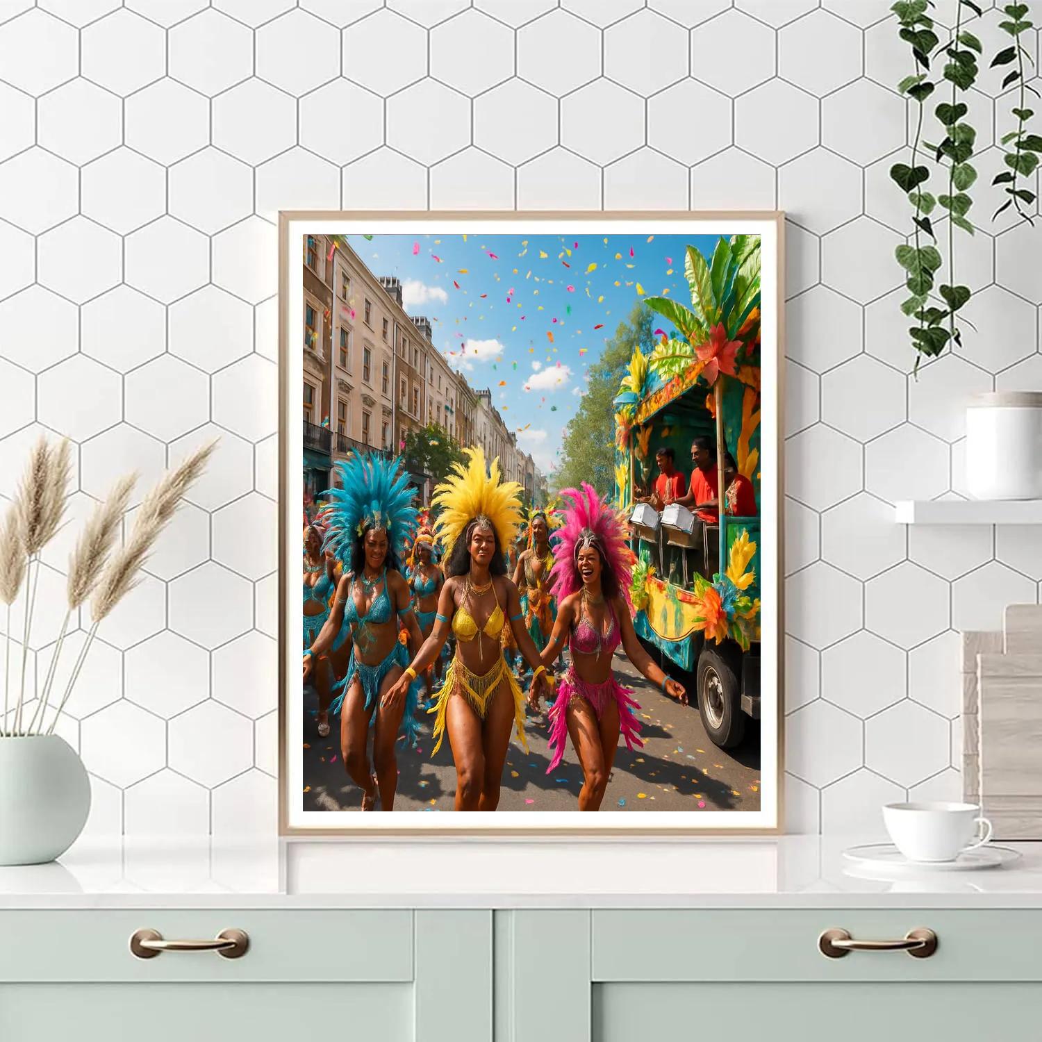 Notting Hill Carnival Street Scene Paint by numbers kits
