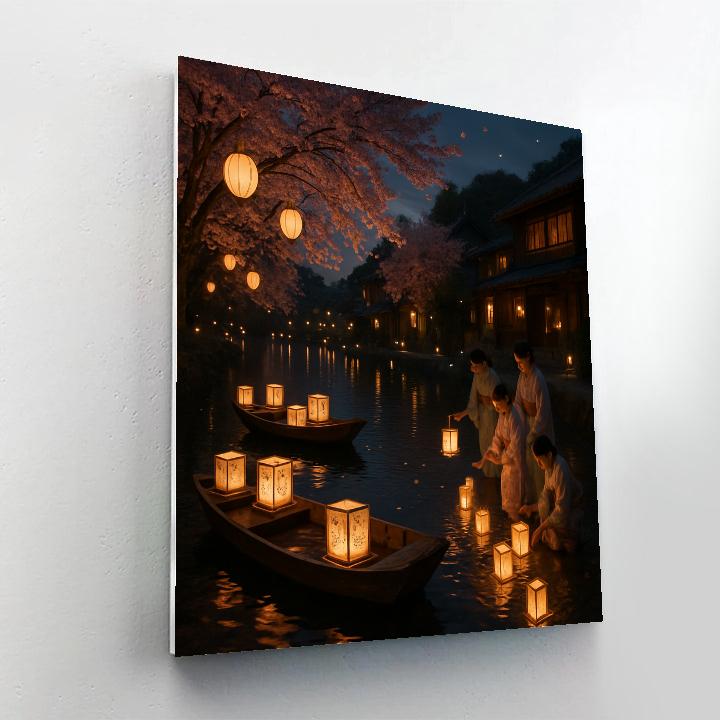 Obon Lantern Festival In Kyoto Painting by numbers kit