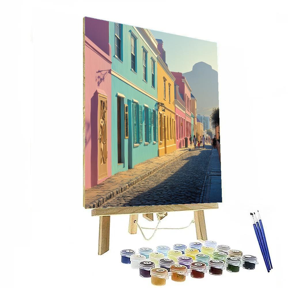 Colorful Facades Of Bo Kaap Cape Town South Africa DIY paint by numbers