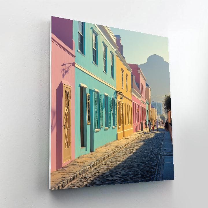 Colorful Facades Of Bo Kaap Cape Town South Africa DIY paint by numbers