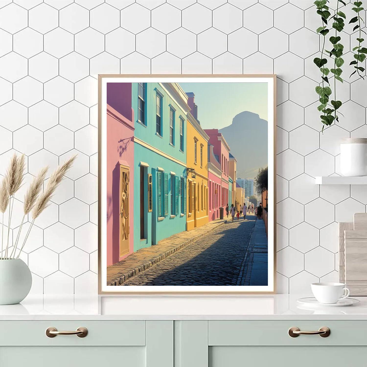 Colorful Facades Of Bo Kaap Cape Town South Africa DIY paint by numbers