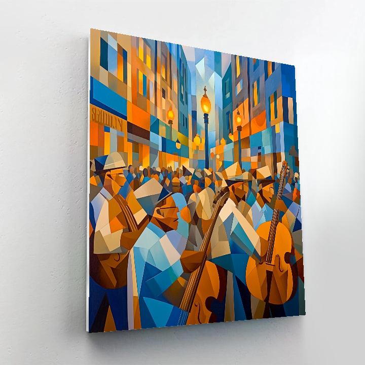 Picasso Inspired City Musicians Paint by numbers art