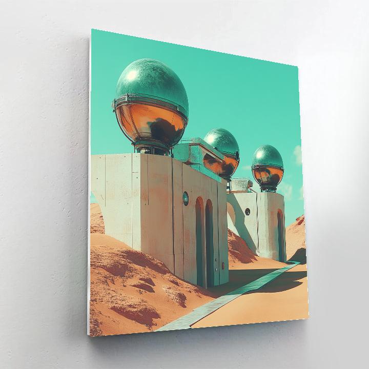 Dali Inspired Desert Observatory painting number kit