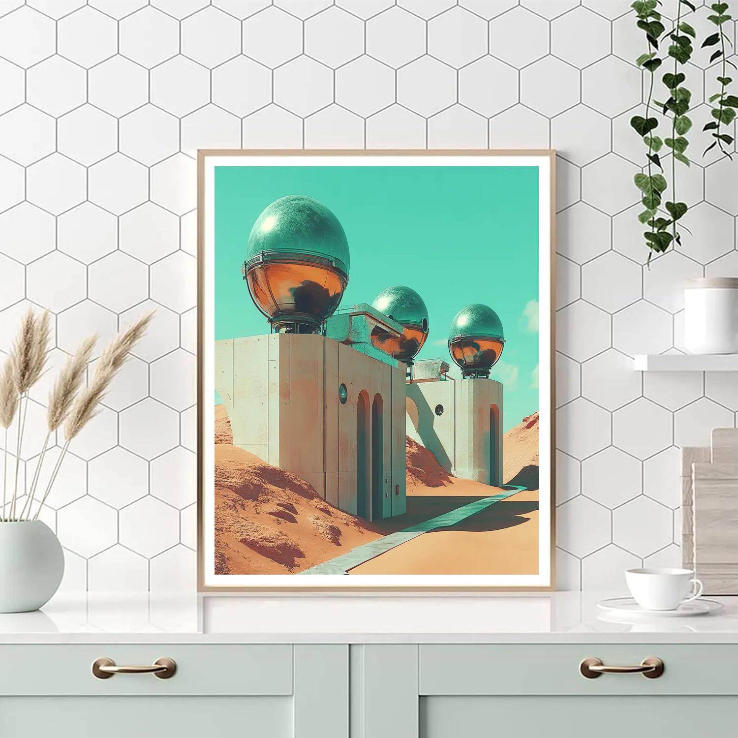 Dali Inspired Desert Observatory painting number kit