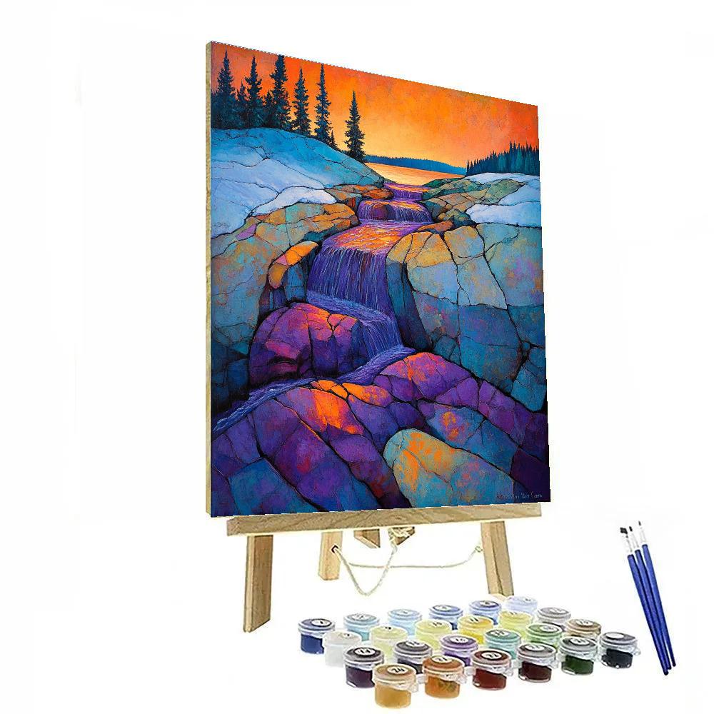 A.Y. Jackson Inspired Dawn On The Shield painting number kit