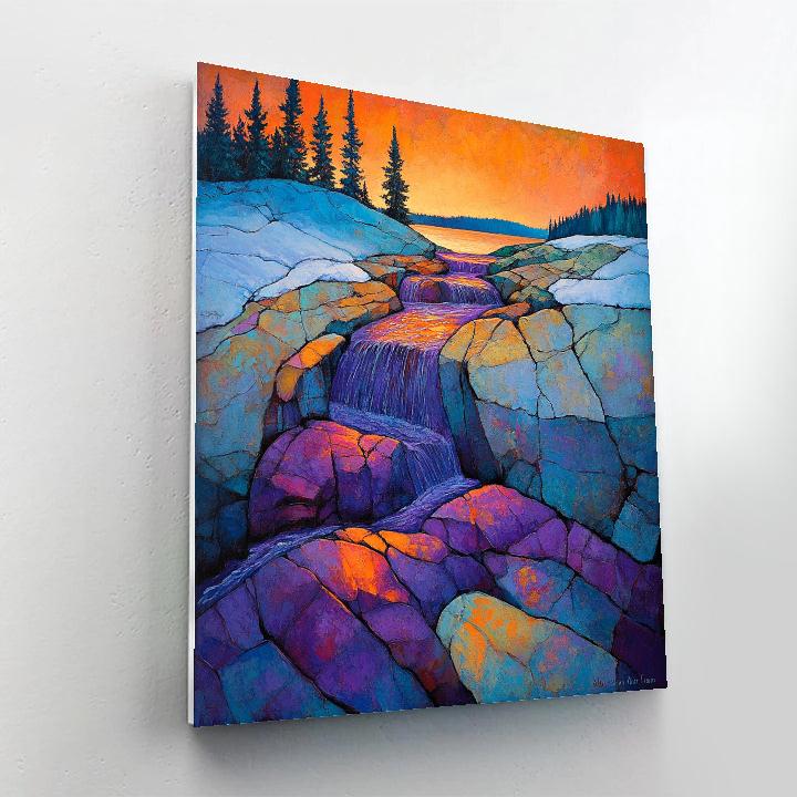 A.Y. Jackson Inspired Dawn On The Shield painting number kit