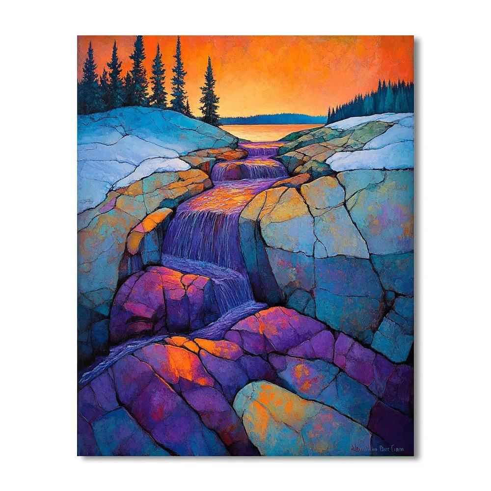 A.Y. Jackson Inspired Dawn On The Shield painting number kit