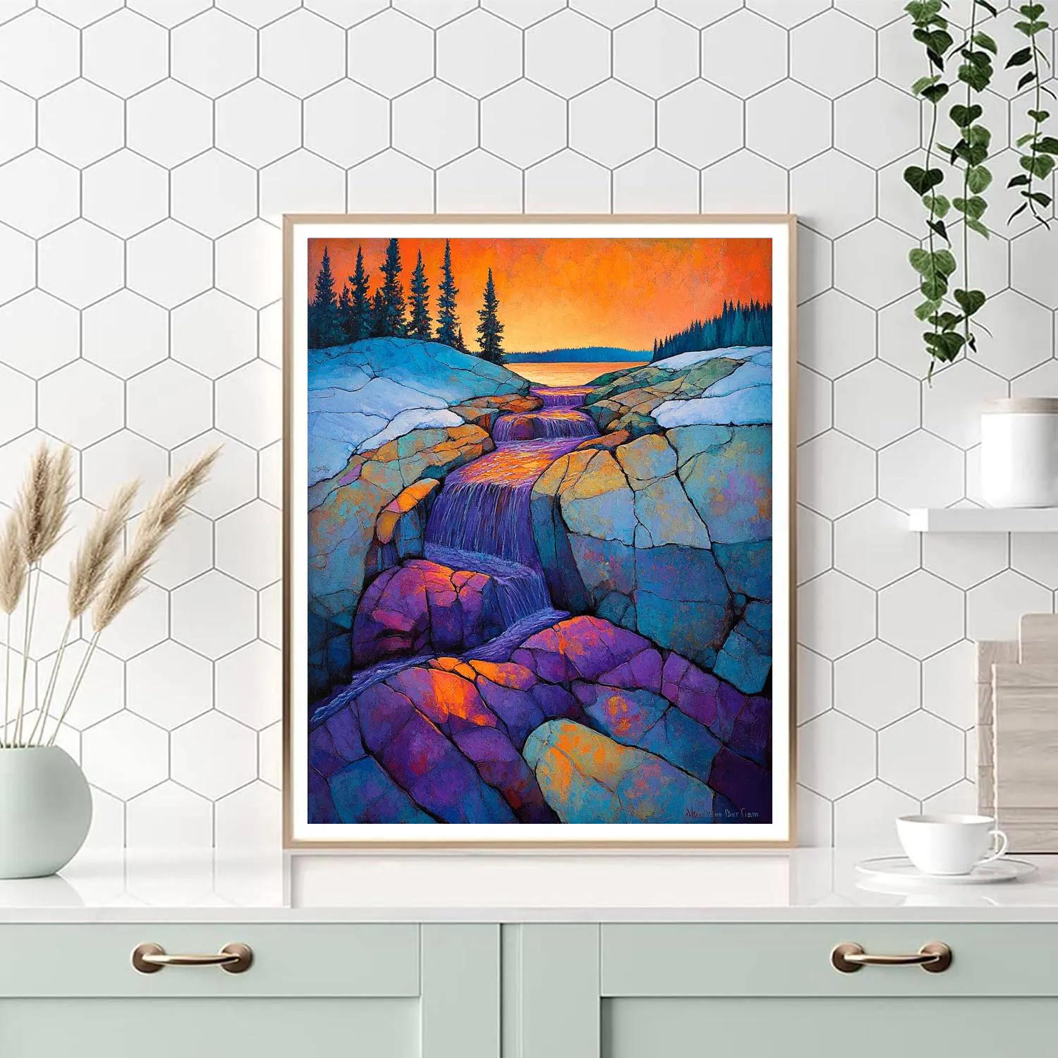 A.Y. Jackson Inspired Dawn On The Shield painting number kit