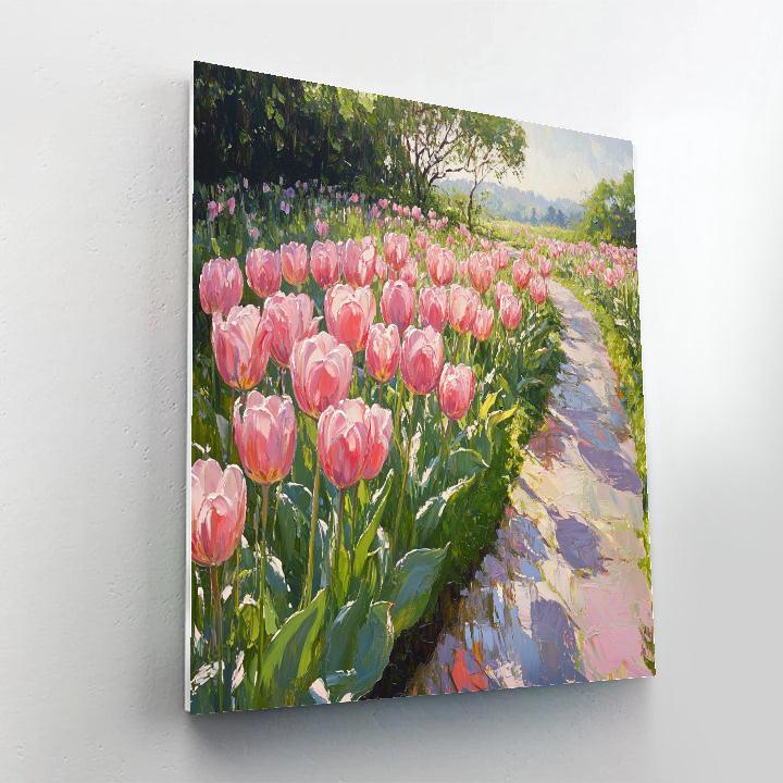 Monet Inspired Tulip Garden Paint by numbers kits
