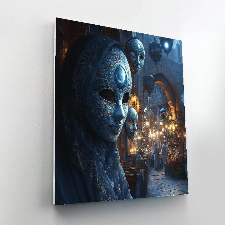 Night Bazaar Of Forgotten Masks DIY paint by numbers