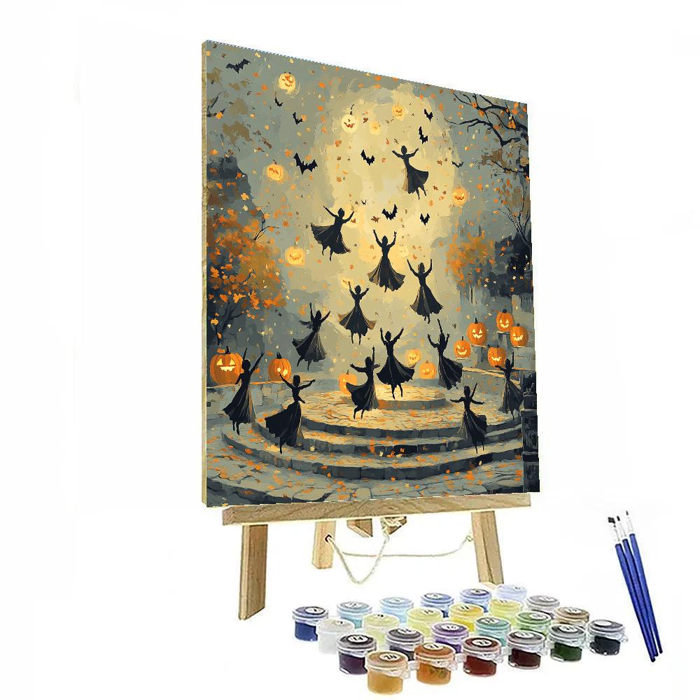 Festival Of Paper Moon Puppets Painting by numbers kit