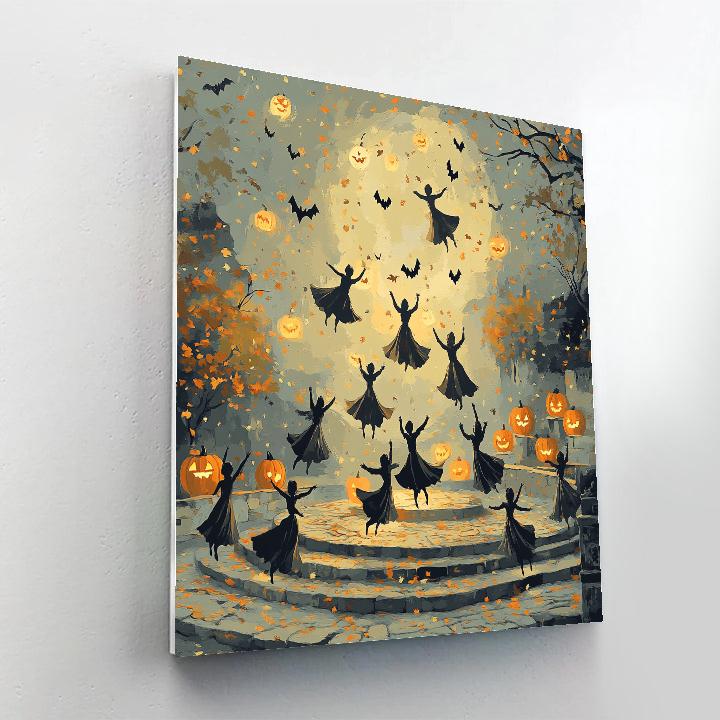 Festival Of Paper Moon Puppets Painting by numbers kit