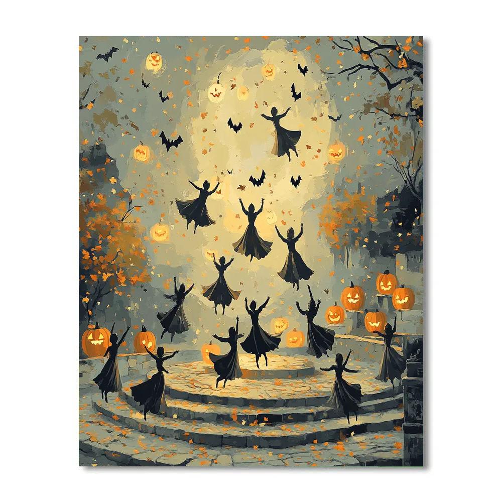 Festival Of Paper Moon Puppets Painting by numbers kit