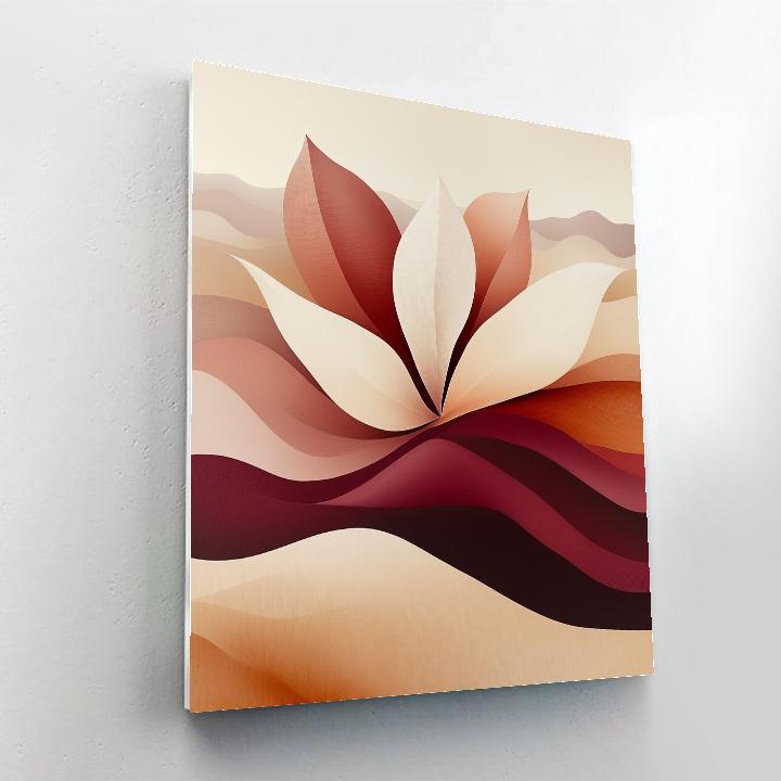 O Keeffe Inspired Desert Bloom Number painting