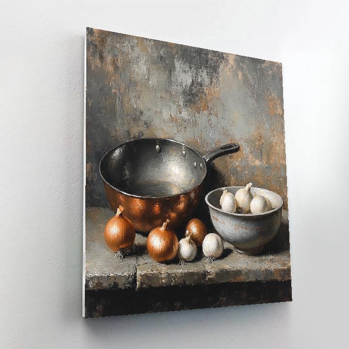 Diego Velázquez Inspired Copper And Ceramics Bodegon Painting by numbers kit