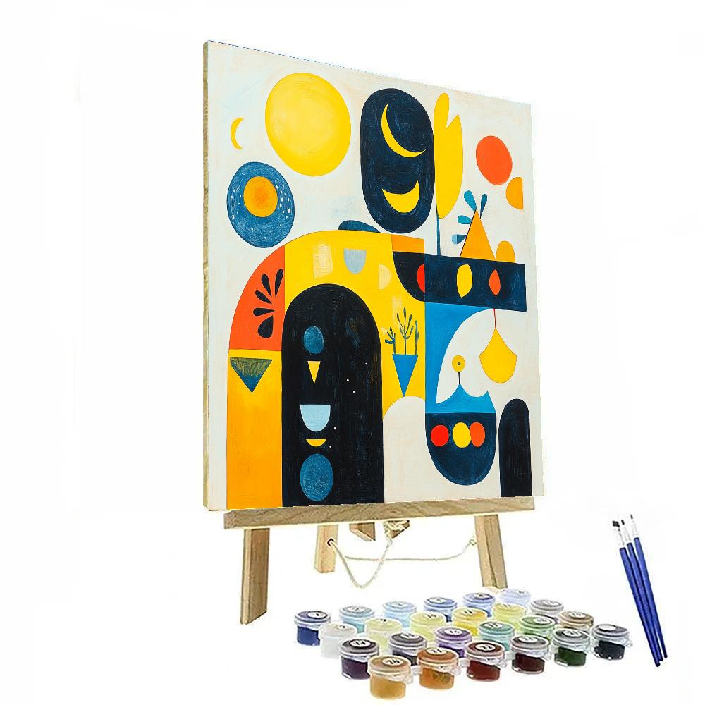 Miro Inspired Dream Circus DIY paint by numbers
