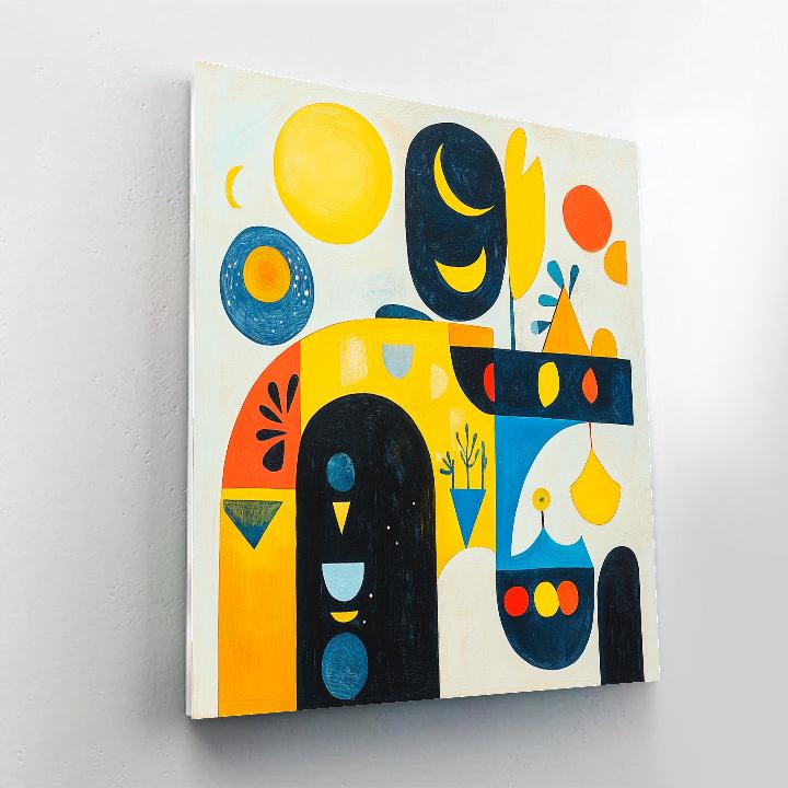 Miro Inspired Dream Circus DIY paint by numbers