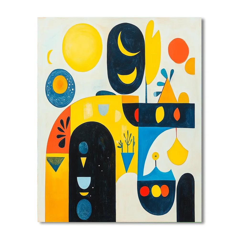 Miro Inspired Dream Circus DIY paint by numbers
