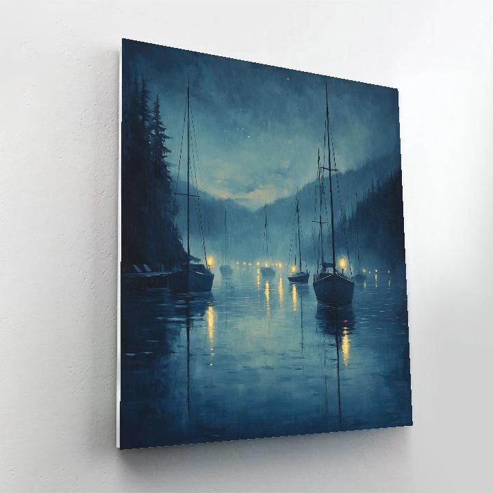 Whistler Inspired Dusk Harbor Painting by numbers kit