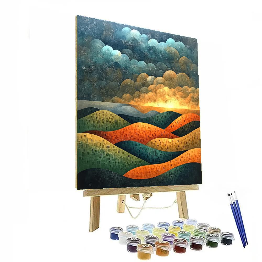 Frederick Varley Inspired Wind Swept Autumn Hills DIY paint by numbers