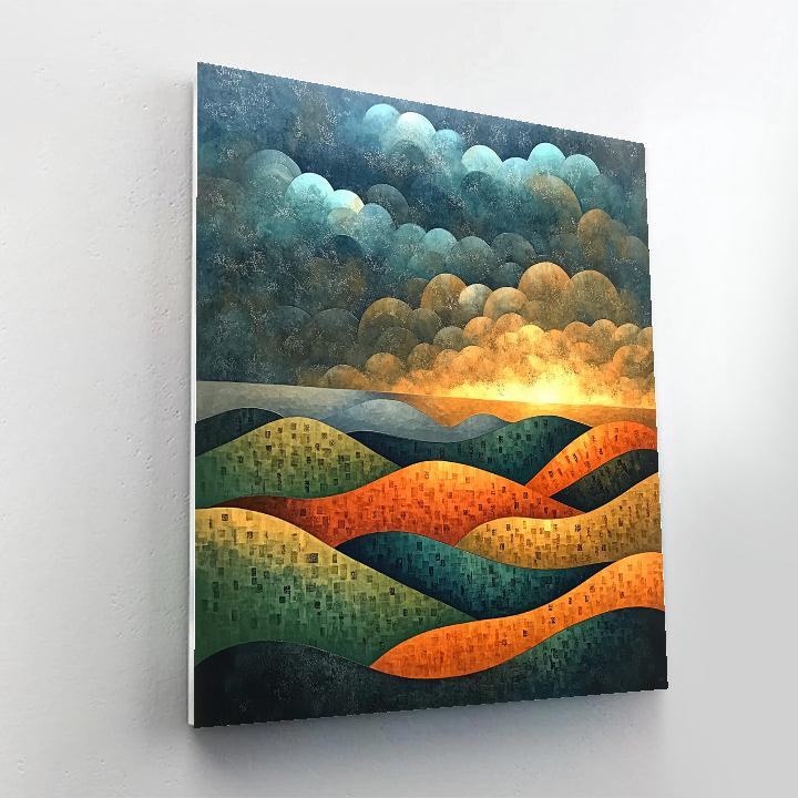 Frederick Varley Inspired Wind Swept Autumn Hills DIY paint by numbers